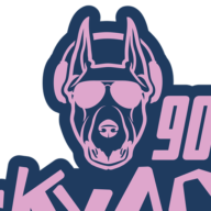 Logo of Σκύλος 90 radio station